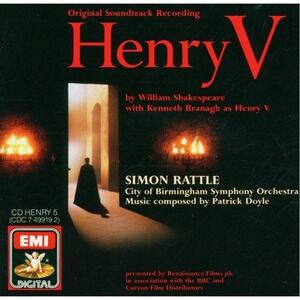 Henry V Original Soundtrack CD Patrick Doyle Simon Rattle EMI FREE SHIP